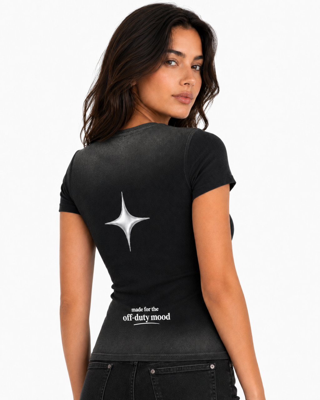 Croptop,Womens,tshirt,black,blackshirt