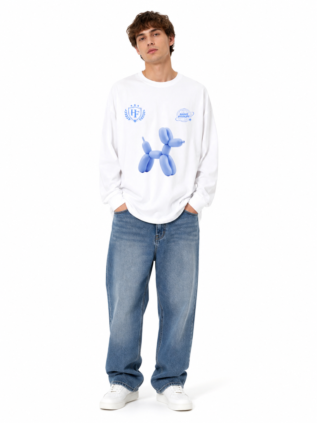 Balloons Pup Long Sleeve