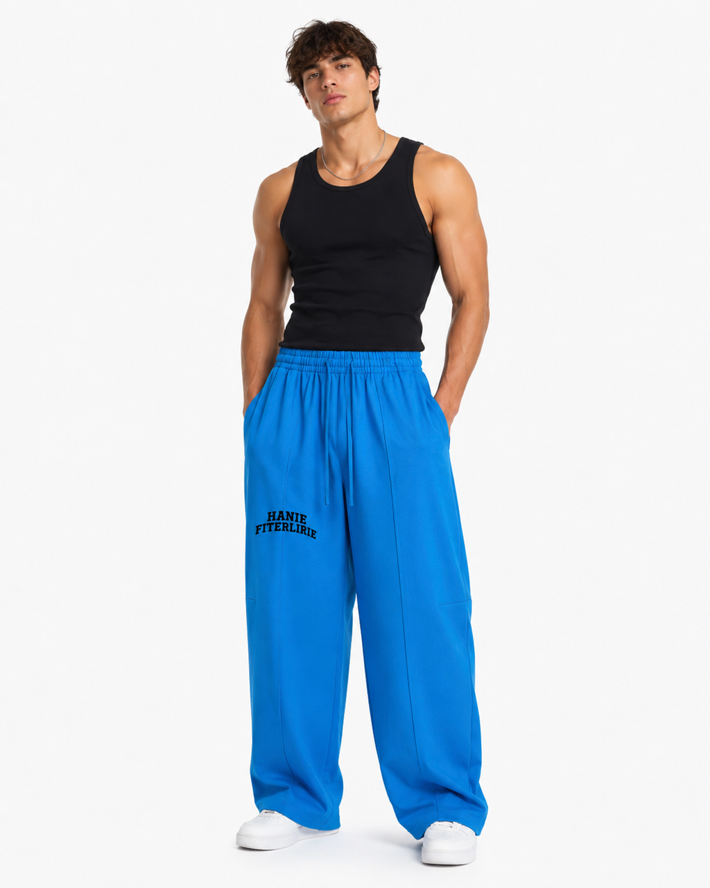 Heavyweight Wide Leg Panel Sweatpants