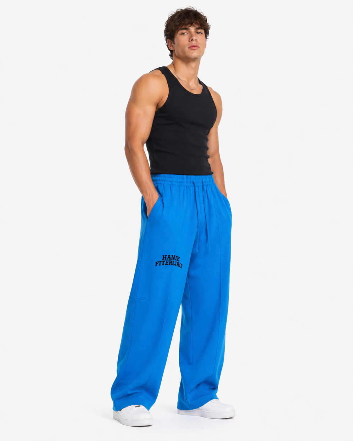 Heavyweight Wide Leg Panel Sweatpants