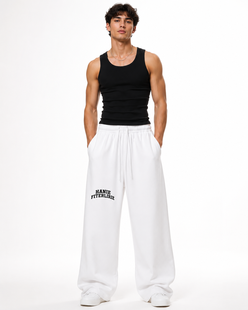 Heavyweight Wide Leg Panel Sweatpants