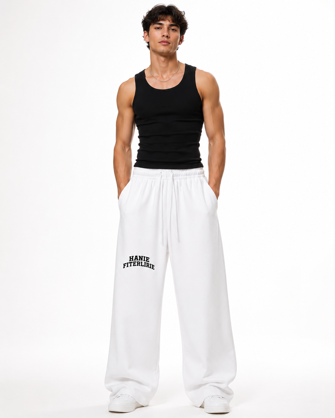 Heavyweight Wide Leg Panel Sweatpants